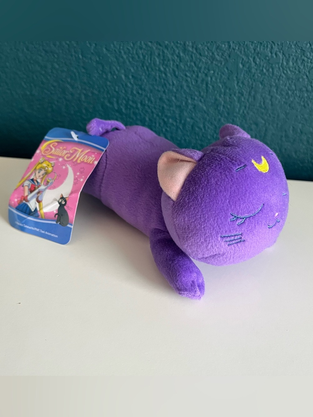 Sailor Moon Sleeping Luna 8” Dreaming Anime Plush Toy NWT